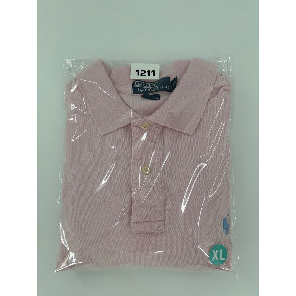 Mens Polo Ralph Lauren Pink Short Sleeve Classic Fit Polo Shirt Size XL - Picture 5 of 5